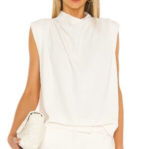 Amanda Uprichard | Sleeveless Fabienne Top in Ivory